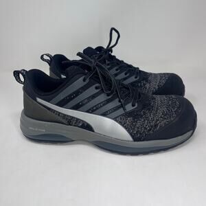 Puma Safety Charge Low Static Dissipative Mens Black Work Shoes Size 9.5